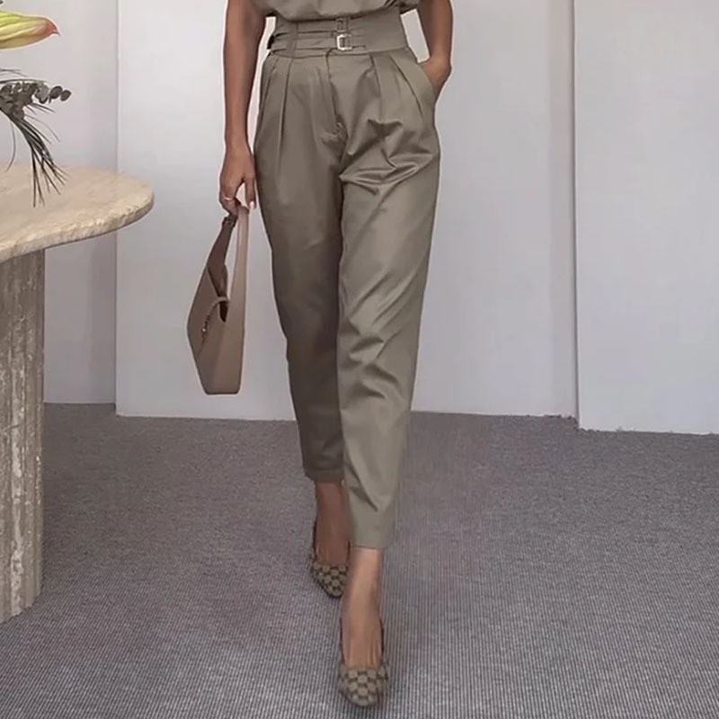 Personalized shoulder-belt for slimming and waist-shaping waistband decorative pants set